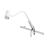 Waldmann Lighting N50 LED Halux N50-1 P SX Medical Exam Light with Gooseneck Arm and Rail Mount - D16043150 - 1 Each