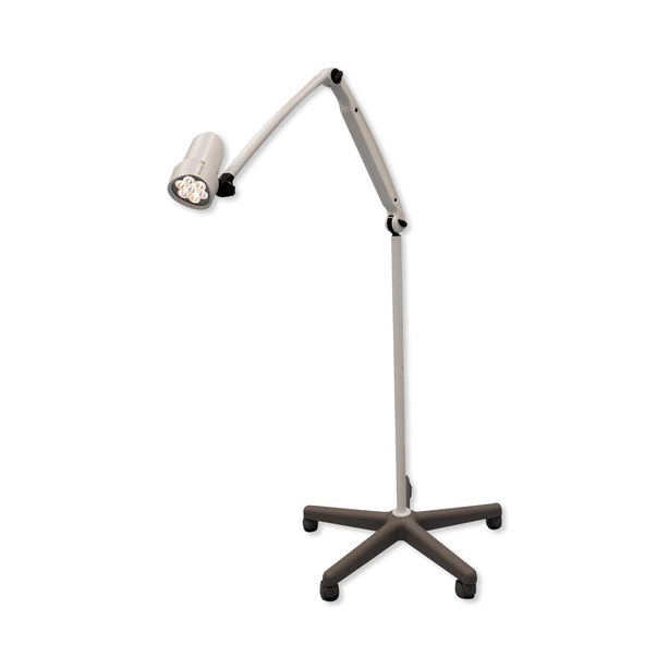 Waldmann Lighting N50 LED Halux N50-1 P FX Medical Exam Light with Double Arm and Rolling Floor Stand - D16045110 - 1 Each