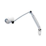 Waldmann Lighting N50 LED Halux N50-1 P FX Medical Exam Light with Double Arm and Wall Mount - D16045120 - 1 Each