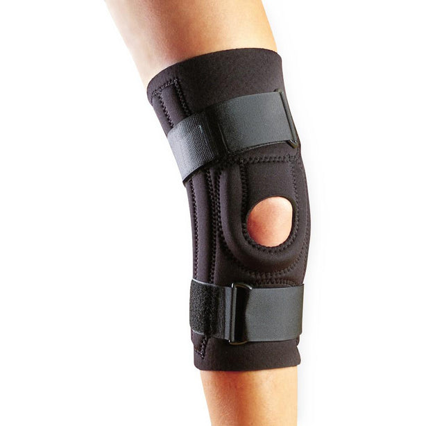 Hely and Weber Hinged Patella Stabilizer Open POP - 3641-BLK-L - 1 Each - MDL-WBO3641BLKL