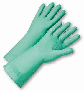 West Chester Protective Gear Unlined Green Nitrile Gloves 52N100/10 - 12.0 Pair