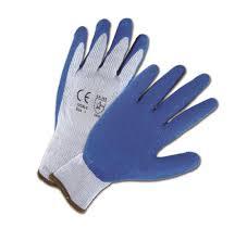Crinkle Latex Palm Dip Gloves - 700SLCE/M - 12 Pair - MDL-WCH700SLCEM
