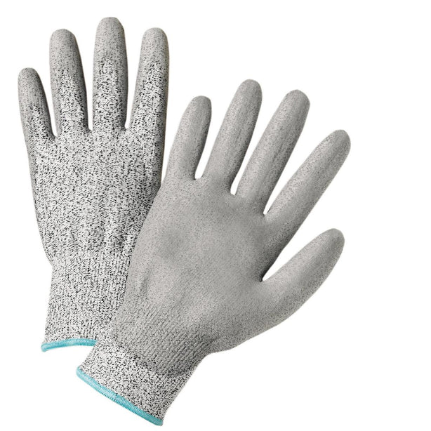 West Chester Protective Gear Gray PU Palm-Coated Speckle HPPE Gloves 720DGU/M - 12.0 Pair - MDL-WCH720DGUM