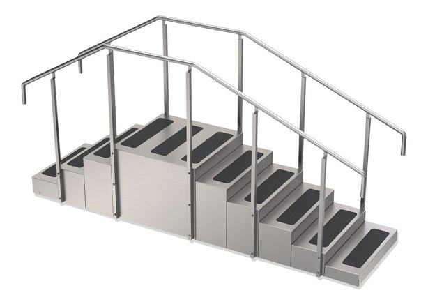Whitehall Mfg Inc Stainless Steel Training Stairs TS-200 - 1.0 Each