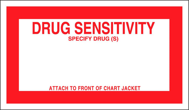 Centurion Nursing Chart Labels - WL4415R2 - 1 Pack - MDL-WL4415R2
