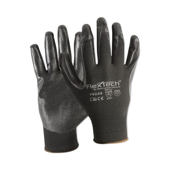 Wells Lamont Industrial, LLC FlexTech Y9249 Black Foam Nitrile Gloves - WLDY9249L