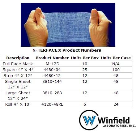 WINFIELD LABORATORIES INC N-TERFACE Dressings 3810-144 48 Each - MDL-WLI3810144