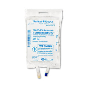 Wallcur Practi-6% Hetastarch in Lactated Electrolyte IV Bag for Training - WLL116HX