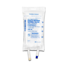 Wallcur Practi-Heparin Normal Saline for Clinical Training 279HN - 1.0 Each
