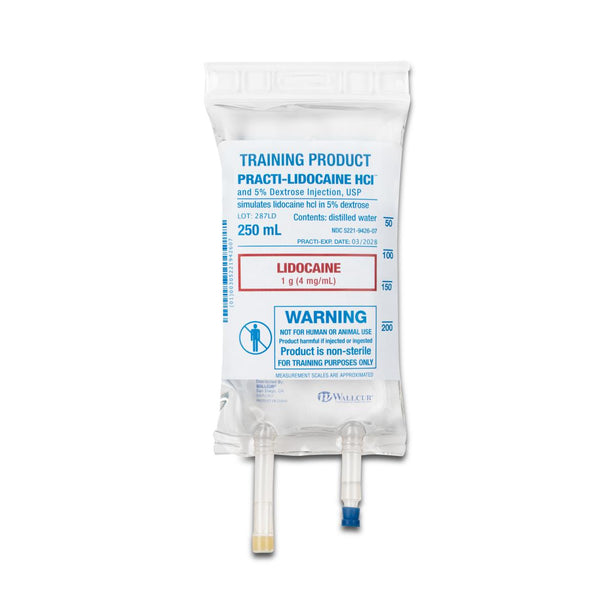 Wallcur Practi-Lidocaine HCl in 5% Dextrose for Clinical Training 287LD - 1.0 Each