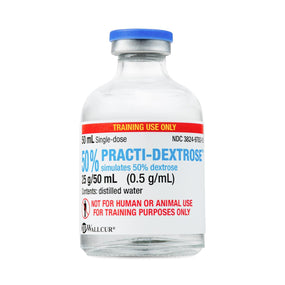 Wallcur Practi-Dextrose IV Solution for Clinical Training 304DX - 20.0 Each