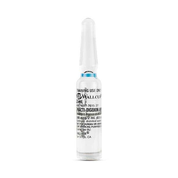 Wallcur Practi-Digoxin Ampule for Clinical Training 429PL - 100.0 Each