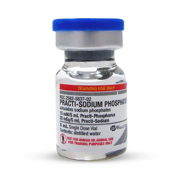 Wallcur Practi-Sodium Phosphates Vial for Clinical Training 444SP - 40.0 Each