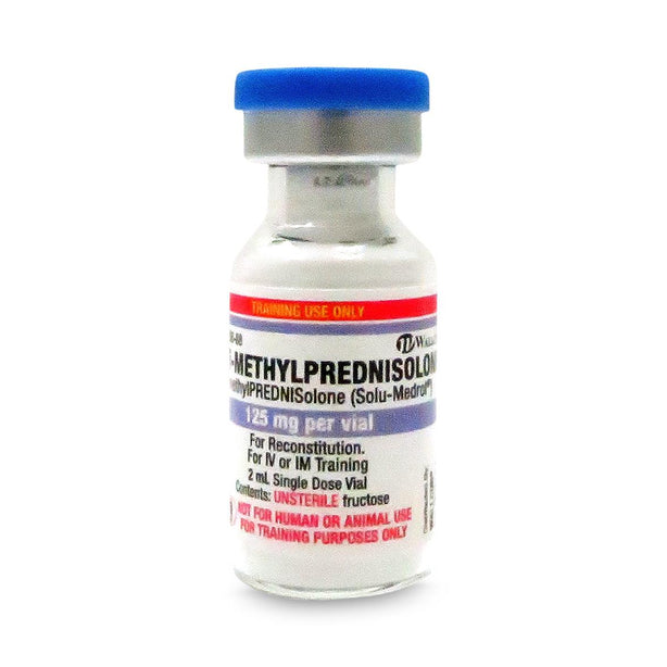 Wallcur Practi-Methylprednisolone Glass Training Vials 481ML - 40.0 Each - MDL-WLL481ML