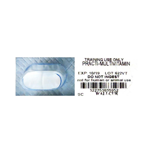 Wallcur Practi-Multivitamin Oral Medication for Clinical Training 622VT - 48.0 Each