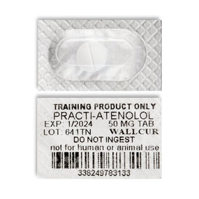 Wallcur Practi-Atenolol Oral Medication for Clinical Training 641TN - 48.0 Each