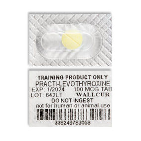 Wallcur Practi-Levothyroxine Oral Medication for Training 642LT - 48.0 Each