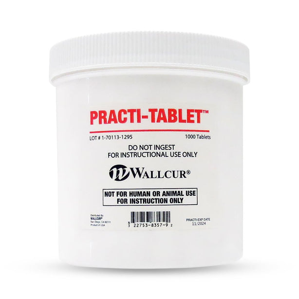 Wallcur Practi-Tablet Oral Medication for Clinical Training 673TB 1.0 Each-MDL-WLL673TB