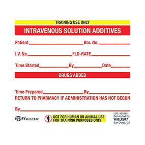 Wallcur Practi Drug Labels for Clinical Training 9202SB - 100.0 Each