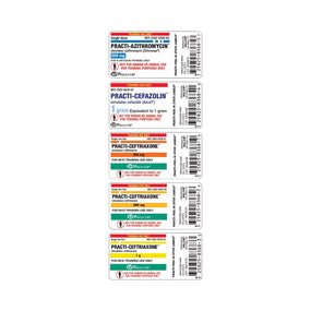 Wallcur Practi Drug Labels for Clinical Training 9901RL - 100.0 Each