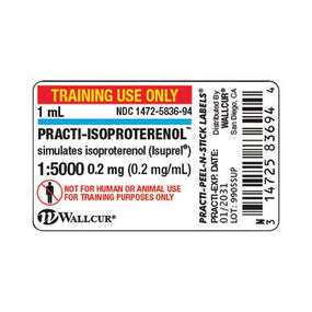 Wallcur Practi Drug Labels for Clinical Training 9905SUP - 100.0 Each