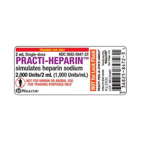 Wallcur Practi Drug Labels for Clinical Training 9913HMV - 100.0 Each