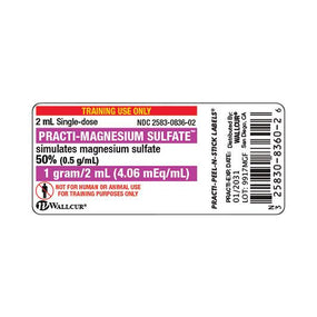Wallcur Practi Drug Labels for Clinical Training 9917MGF - 100.0 Each