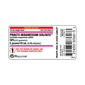 Wallcur Practi Drug Labels for Clinical Training 9918MGF - 100.0 Each