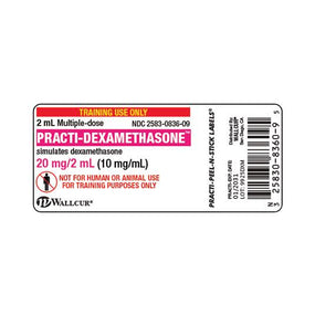 Wallcur Practi Drug Labels for Clinical Training 9925DXM - 100.0 Each