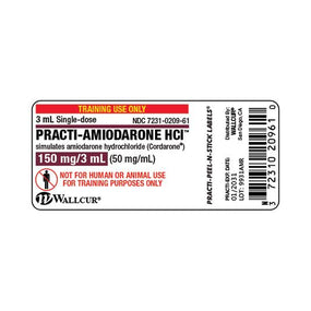 Wallcur Practi Drug Labels for Clinical Training 9931AMR - 100.0 Each