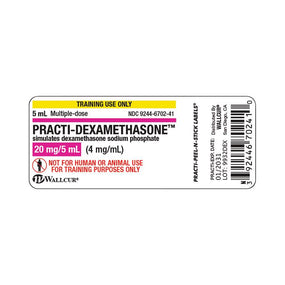 Wallcur Practi Drug Labels for Clinical Training 9932DEX - 100.0 Each