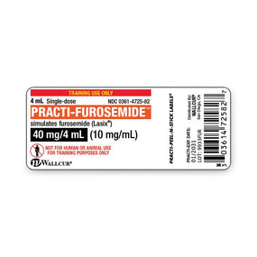 Wallcur Practi Drug Labels for Clinical Training 9933FUR - 100.0 Each