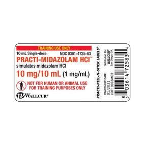 Wallcur Practi Drug Labels for Clinical Training 9936MDZ - 100.0 Each