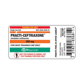 Wallcur Practi Drug Labels for Clinical Training 9946CFR - 100.0 Each