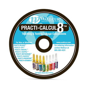 Wallcur Practi-Calcul8Math Module for Clinical Training CL81000 - 1.0 Each