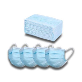 Wallcur Disposable 3-Layer Nonmedical Masks for Clinical Training SP-100LA - 50.0 Each