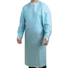 Wallcur Level 1 Disposable Plastic Isolation Gowns for Clinical Training SP-135 - 100.0 Each