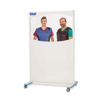Wolf Radiation Shields OptiClear Lead Acrylic Mobile X-ray Barrier, 0.5 mm Pb Equivalent Protection, 30" W x 54.5" H Panel - 56604-W - 1 Each