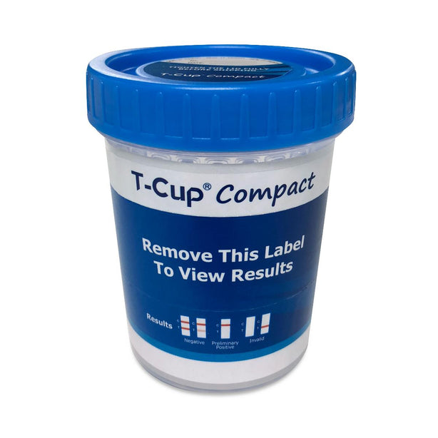 Wondfo T-Cup Compact Urine Cup Drug Tests CDOA-9165EFTK - 25.0 Each