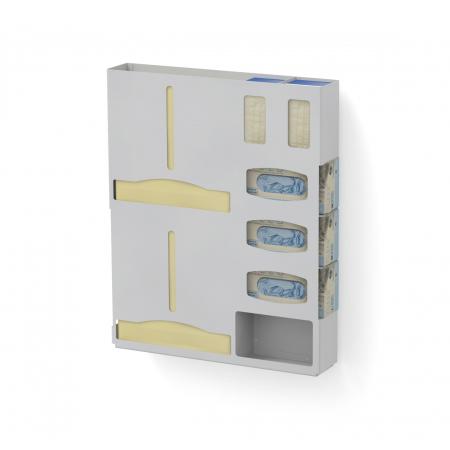 Waterloo Wall-Mounted ISOORG-3C Aluminum Isolation Organizer - MDL-WTLORG003 - 1 Each