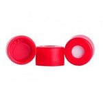 Dwk Life Sciences Wheaton Snap Cap with PTFE / Silicone Septa, 7 mm, Red - WTS070070R