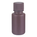 Dwk Life Sciences Wheaton Natural Color Starlin Narrow-Mouth Round HDPE Plastic Bottle with Attached Cap and No-Drip Pour Lip, Amber, 15 mL - WTS209124
