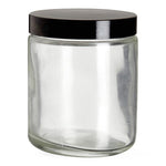 Dwk Life Sciences Wheaton 3 USP Type III Safety Coated Bottle with Pulp-Vinyl-Lined Black Phenolic Cap, Clear, 70-400 Thread, 8 oz. - WTS216627