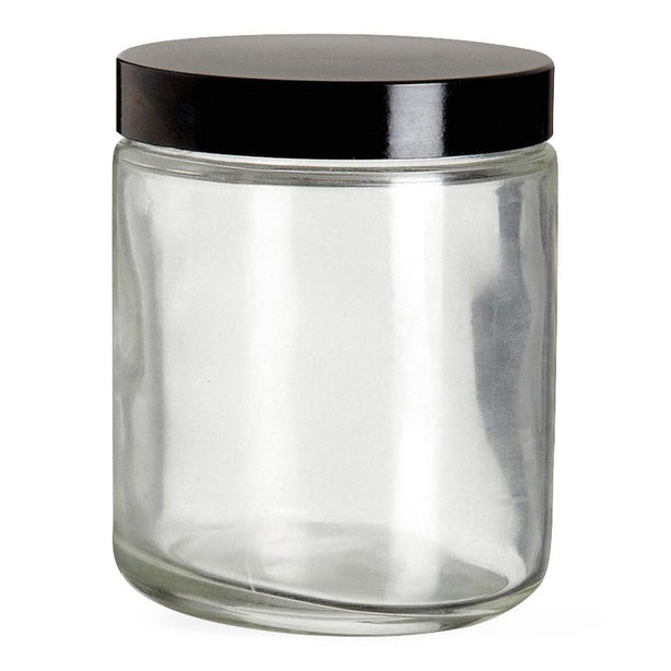 Dwk Life Sciences Wheaton 3 USP Type III Safety Coated Bottle with Pulp-Vinyl-Lined Black Phenolic Cap, Clear, 70-400 Thread, 8 oz. - WTS216627
