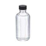 DWK Wheaton LDPE Nat PE Liner 221624 Type III Clear-Glass Wide-Mouth Round Sample Bottle with Rubber Closure, 4.22-oz. (125 mL), 20" dia. x 40.1"H - MDL-WTS221624 - 24 Each