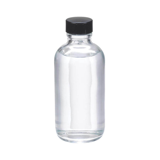 DWK Wheaton LDPE Nat PE Liner 221624 Type III Clear-Glass Wide-Mouth Round Sample Bottle with Rubber Closure, 4.22-oz. (125 mL), 20" dia. x 40.1"H - MDL-WTS221624 - 24 Each