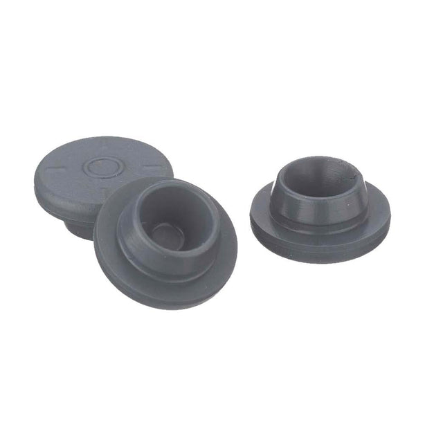 Dwk Life Sciences Wheaton Ultra Pure Straight Plug Stopper, Bromobutyl, Gray, 13 x 20 mm - WTS224100405