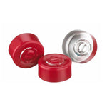 Dwk Life Sciences Wheaton Unlined Aluminum Seal, Center Disc Tear-Out, Red, 13 mm - 224182-06 - 1000 Each