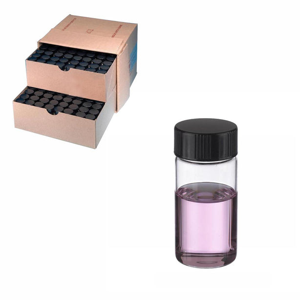 Dwk Life Sciences Wheaton with Caps Sample Vial, Glass, Lab File, Rubber Liner, Clear, 20 mL - WTS225288