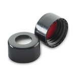 DWK Wheaton ABC Screw Cap, Polypropylene, PTFE / Silicone, with Slit, Black - W225338-0801 - 1000 Each